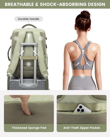 LOVEVOOK Рюкзак для жінок, великий, ручна поклажа, 17.3