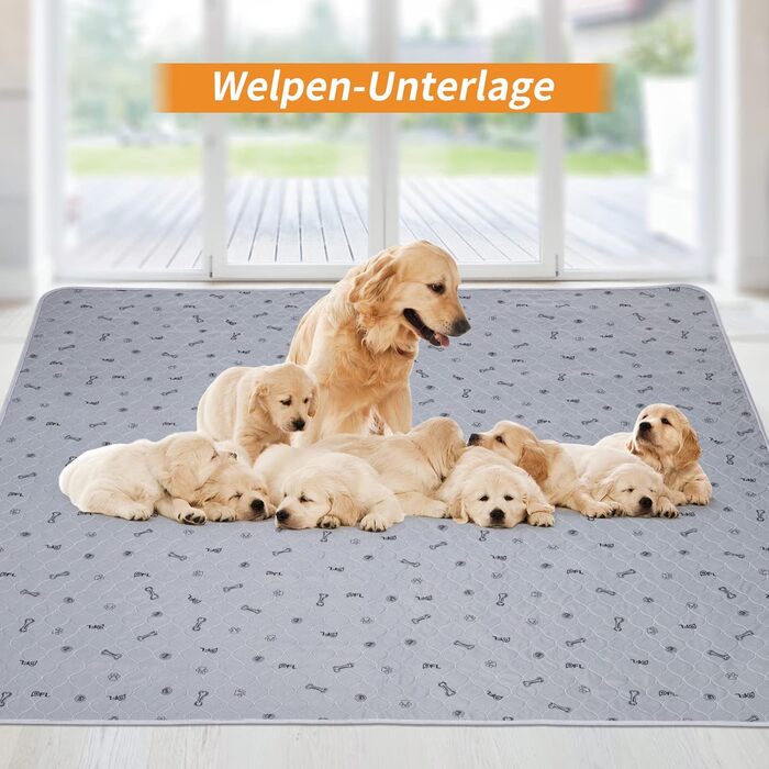 2 шт. вбиральні підкладки для цуценят, 80х92 см, водонепроникні та миючі. Килимки для навчання собак, неслизькі килимки для дивана та підлоги (2 шт.)