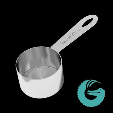 Контейнер для кави Coffee Gator з нержавіючої сталі - зберігає каву свіжою довше. З датою розкриття, CO2-вентилем та мірною ложкою. Маленький, сірий.