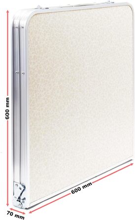 Зручний складаний туристичний стіл з регулюванням висоти 54/61/70 см. Алюмінієвий каркас, стільниця з МДФ, портативний, багатофункціональний, буфетний, для кемпінгу, саду та відпочинку (120x60x70 см)