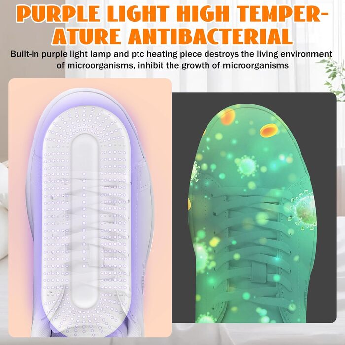 Електричний сушильник для взуття Herbst: 3 режими, таймер, антибактеріальний, для дитячого та гірськолижного взуття