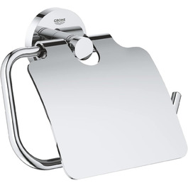 Grohe Start Toilet Paper Holder - No Drill Installation, Chrome Finish