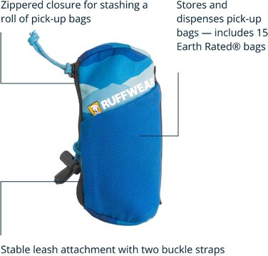 RUFFWEAR Stash Pouch Mini - компактний диспенсер для пакетів для вигулу собак, 12 x 5.7 см (Coastal Mountains)