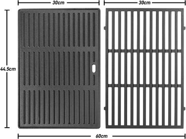 Решітка-гриль та сковорода для Weber Spirit 300 серії (E310, E320, S310) - замінна деталь, 44,5 см