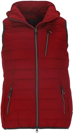 Степлена жилетка Blue Wave Nathalie з відстібаною капюшоном - жіноча жилетка, гранатовий колір, розмір 44