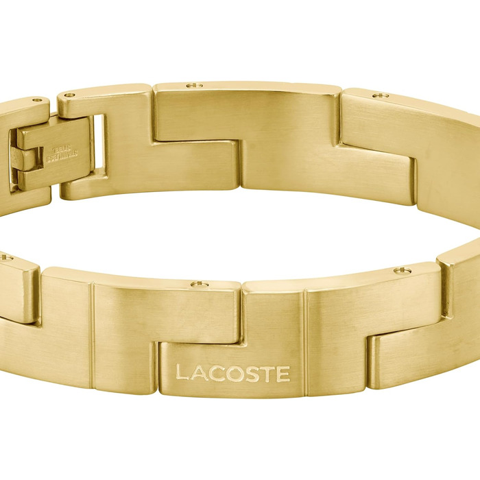 Браслет Lacoste CATENA чоловічий з застібкою-крючком, сталь з позолотою