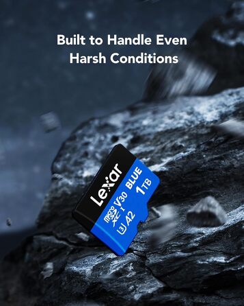 Карта пам'яті Lexar Blue MicroSDXC 1TB, швидкість читання до 160 МБ/с, UHS-I