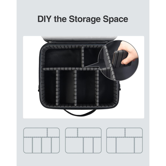 Органайзер для електроніки Luxtude: велика дорожня сумка, подвійний шар, Tech-сумка, органайзер для кабелів, для iPad (до 12,9 дюймів), чорний, XL