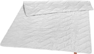 sleepling 194449 Nature Duvet Cover, Wild Silk Duvet Cover, Summer Duvet Cover, Silk Duvet Cover with 100% Wild Silk, 100% Cotton Cover, Made in Germany, Ökotex certified, washable at 40 degrees, 100 x 135 cm, white