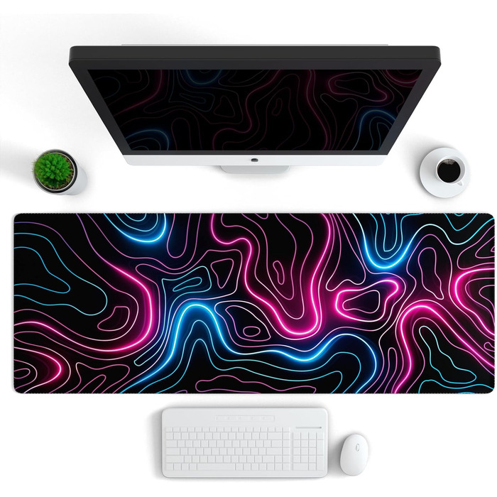 Ігрова мишка Pad Ovenbird з картою, великий XL, 80 x 30 см, чорний