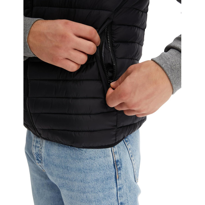 Чоловіча степкова жилетка Morgenstern для активного відпочинку, тепла зимова жилетка з штучним пухом, чорна, XL