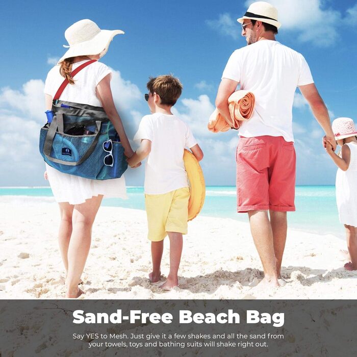 Red Suricata Large Mesh Beach Bag - Beach Bags and Shopping Bags