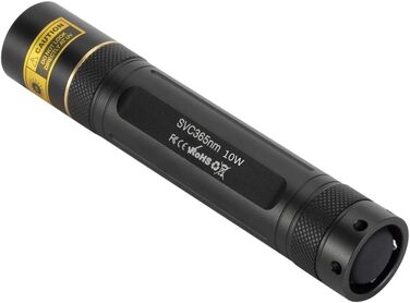 Ультрафіолетовий ліхтарик Alonefire SV003 10 Вт 365нм, портативний, акумуляторний, для виявлення сечі домашніх тварин, пошуку бурштину, риболовлі та затвердіння смоли, алюмінієвий корпус, зарядний пристрій, батарея в комплекті