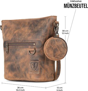 Сумка через плече Berliner Bags Siena Vintage з натуральної шкіри (Earth) - жіноча сумка-месенджер середнього розміру
