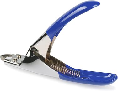 Професійні ножиці для стрижки кігтів собак та котів з пилочкою, нержавіюча сталь, блакитні