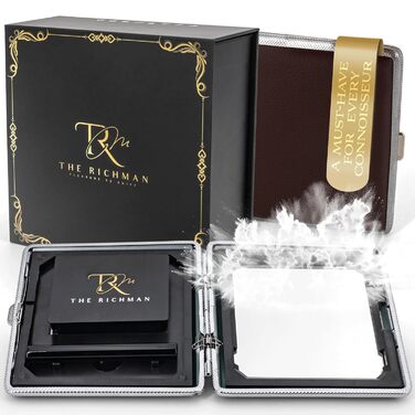 Набір для нюхання 'The Richman Premium' – розкішний магнітний комплект: скляна трубочка, дзеркало, картка, 9 магнітних частин для швидкого очищення, стильний та компактний дизайн