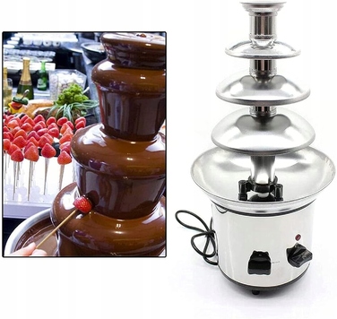 Домашній шоколадний фонтан на 3 яруси для fondue, 320 Вт