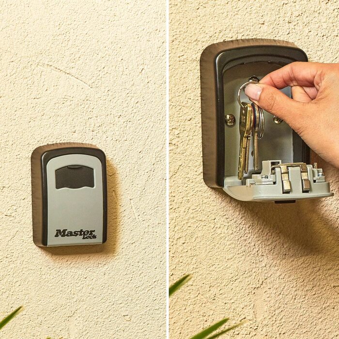 Master Lock Wall Mounted Key Safe - Outdoor Key Storage Box, Medium Size