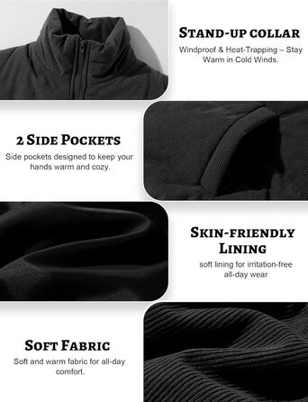 Жіноча зимова жилетка FEOYA: коротка, тепла, з коміром-стійкою, чорна (XXL)