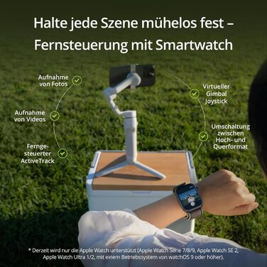 DJI Osmo Mobile 6 - Стабілізатор для смартфона, 3-осьовий, з розширеним штативом, трекінг об'єкта, для YouTube, TikTok, сірий