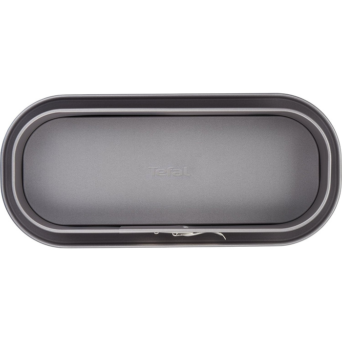 Форма для випічки Tefal Delibake з кришкою, 30x11 см, червоно-сіра - антипригарна форма для кексів та пирогів