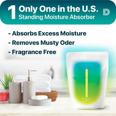 Dry & Dry [8 Pack] [Net 286.3 g/Pack] Premium Moisture Absorber to Control Excess Moisture for Basements, Closets, Bathrooms, Laundry Rooms, Dehumidifiers, Moisture Absorbers