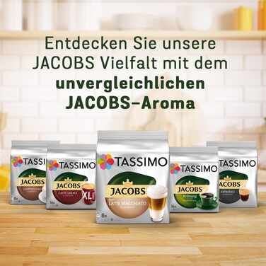 Кавові капсули Jacobs Latte Macchiato Classico для Tassimo, 40 шт (5х8 падів)