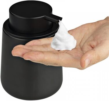 Дозатор для мила XUDREZ, 380 мл, кераміка, для кухні, наповнюваний, чорний