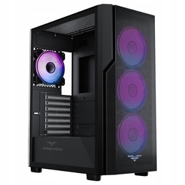 Корпус Preyon Nest Aero ARGB Midi Tower, чорний