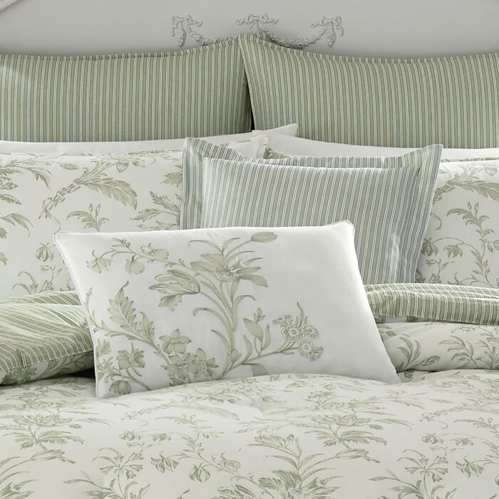 Комплект постільної білизни Laura Ashley Kingsize Amberley Green (7 предметів)
