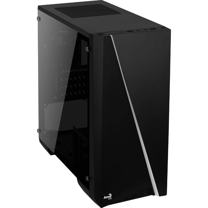 Корпус для ПК AeroCool CYLON MINI MicroATX, RGB підсвітка, бічне вікно, 80мм вентилятор, чорний