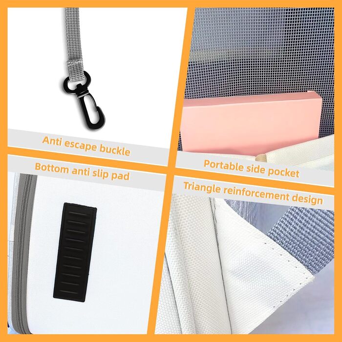 Рюкзак-переноска для котів та собак SWIHELP, сірий. Безпечний рюкзак-переноска для маленьких тварин, ідеальний для подорожей.