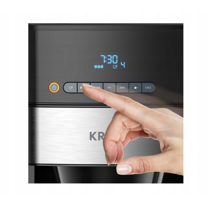 Капельна кавомашина Krups з вбудованим млином KM832810, 1,25 л, чорна