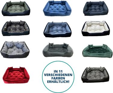 Крісло-ліжко для собак Dogs4Life Velours, 135x100 см, ортопедичне, водонепроникне, з бортиком, для великих собак. Зелений велюр