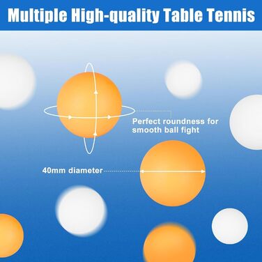 Преміум набір для пінг-понгу: 2 ракетки, 3 м'ячі, сумка, для початківців та досвідчених гравців
