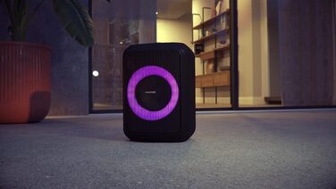 Портативна Bluetooth колонка Grundig GBT Black з басами, 20 Вт RMS, Powerbank, водонепроникна, до 20 метрів, 20 годин роботи, PartyHit 90 Вт