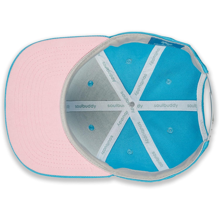 Кепка Soulbuddy Snapback - унісекс, стильна кепка для чоловіків та жінок, для повсякденного використання та відпочинку, бейсболка, універсальний розмір (Skyblue-Pink)