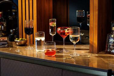 Кришталеві келихи MIKASA Sorrento з золотим обідком, 375 мл, набір 4 шт. (без свинцю)