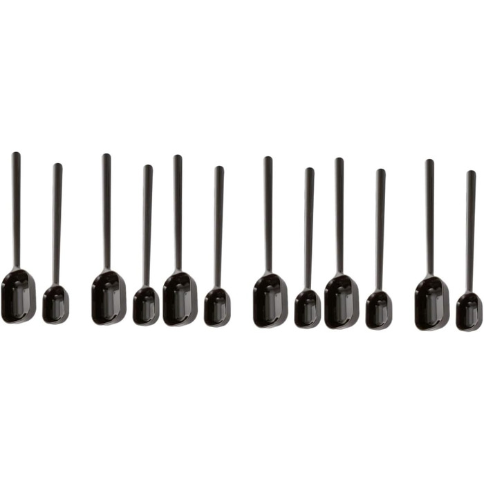 BESTonZON 12 Pack Steel Spoons Liquid Measuring Cup Liquid Mixing Stick Salt Spoon Coffee Teaspoon Baby