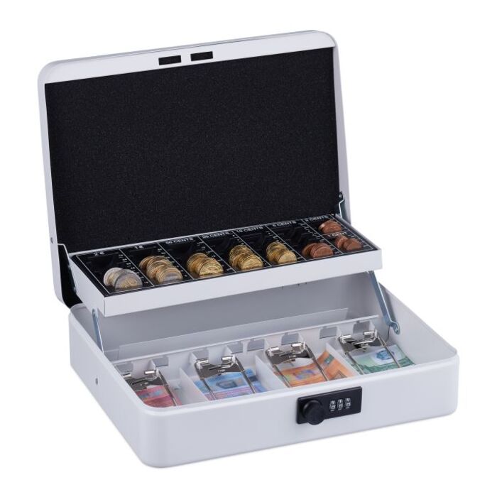 Relaxdays Cash Box Комбінація номерів Євро