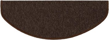 Casa Pura London Stair Treads - Non-Slip Indoor Stair Mats - 15-Piece Set or Individual - Dark Brown