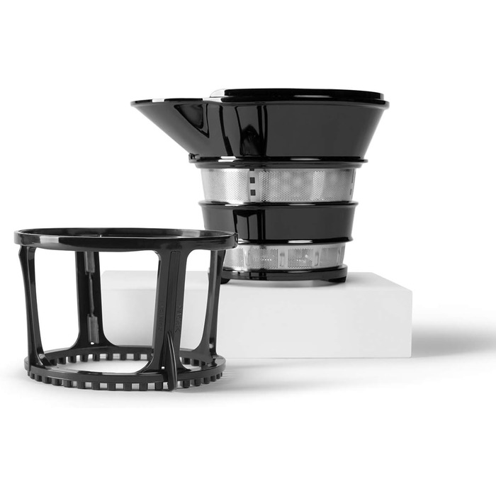 Nutribullet Slow Juicer, Cold Press Juicer, Fruit and Vegetable Extractor, Fruit Juice Press, Daily Use, 1.8 L Pulp Container, Black, NBJ500
