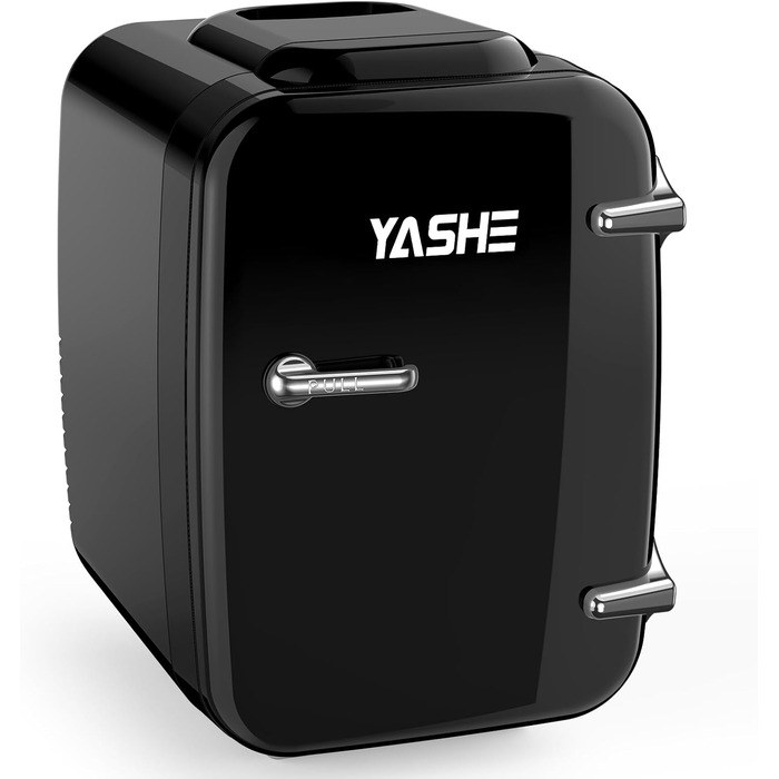 Міні-холодильник YASHE 4L для косметики та напоїв, 220V/12V, термоелектричний, чорний