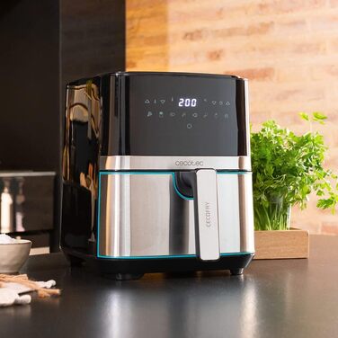 Фритюрниця Cecotec Cecofry Full Inox 5500 Pro 5.5 л, 1700 Вт, без масла, PerfectCook, з аксесуарами