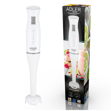 Ручний блендер ADLER AD4622, 300 Вт, білий