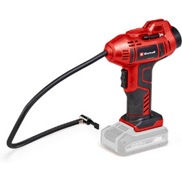 Автокомпресор акумуляторний Einhell CE-CC 18 Li-Solo Power X-Change, 18В, 11 бар, 60 см шланг, автоматичне відключення, без акумулятора та зарядного пристрою