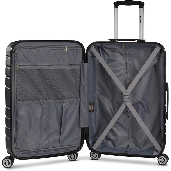 Набір валіз Hartgepäck Seattle 3 шт. | Чорний колір | ABS, 4 колеса, TSA-замок | Розмір M (69 см)