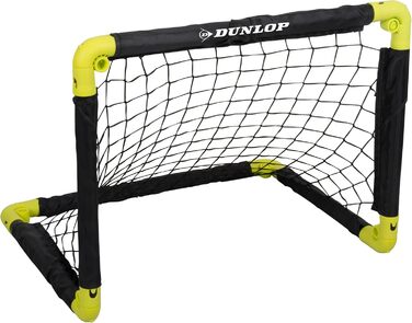 Ворота для футболу Dunlop - складані, чорно-жовті, 2 шт. (50x44x44 см) - для дітей, сад, тренування