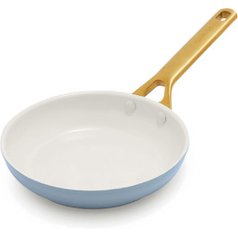 Сковорода GreenPan Reserve Pro 20.3 см з антипригарним покриттям, кераміка, нержавіюча сталь, блакитний колір, NSF-сертифікована, для плити та духовки