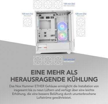 Ігровий корпус NOX Hummer BIOS Midi-Tower ATX/Micro-ATX/ITX з 8